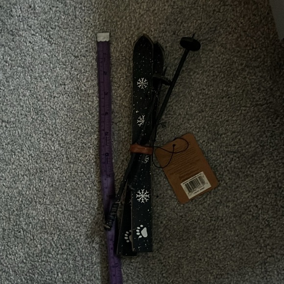 Sergeis Hunter green cross country wood skis Boyd’s Bear doll 9.50” nos EX - Picture 7 of 7